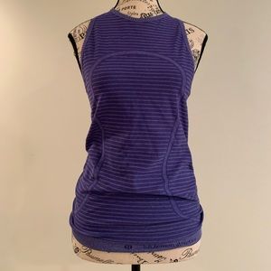 Blue tank top for working out!